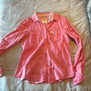 Abercrombie & Fitch Pink and White Striped Shirt